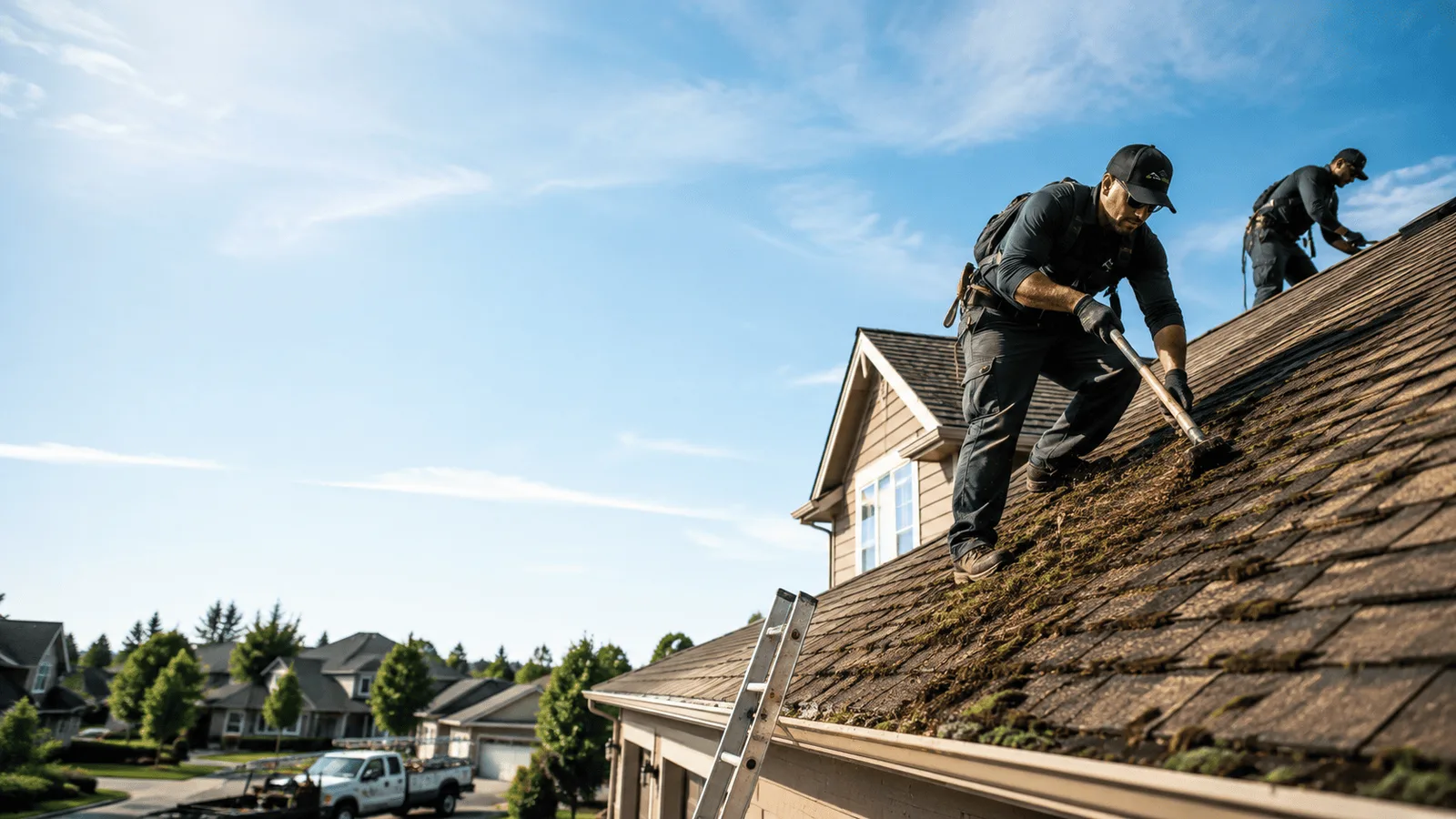Roof Moss Removal in Harmony, RI near me